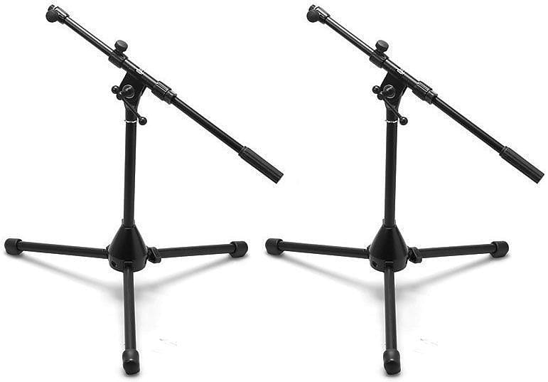 2 Hosa MSB-382BK Instrument Microphone Stands With Boom | Reverb