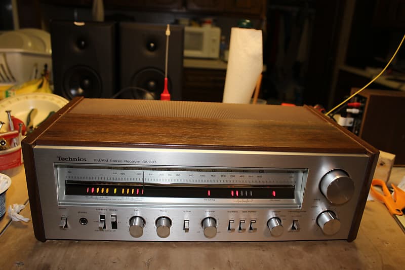Restored Technics SA303 AM/FM Stereo Receiver Reverb