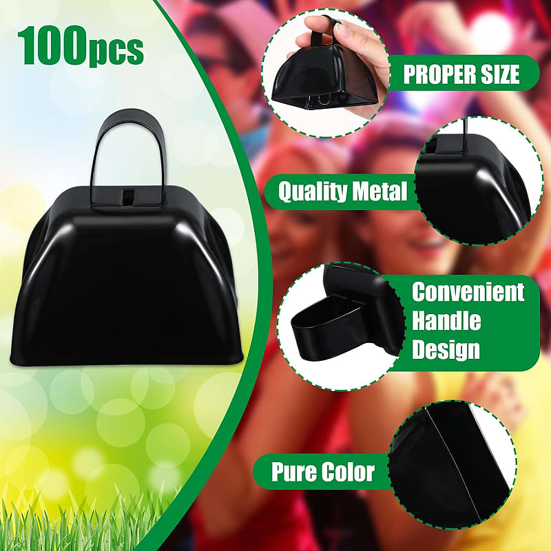 12 Pcs Large Cow Bell 9 '' Cowbell With Handle Cowbells For