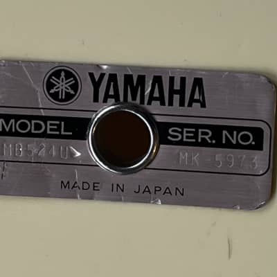 Yamaha Vintage Yamaha 24 x 12" Marching Bass  Drum  - White MIJ image 2
