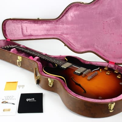 2017 Gibson Memphis '58 Reissue ES-335 - 1958 Sunburst VOS, Dot Neck, No Binding 59 1959 image 3