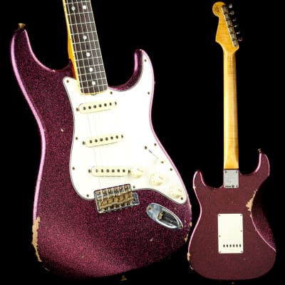 Fender Custom Shop LTD 1965 Stratocaster Relic – Aged Magenta Sparkle for sale