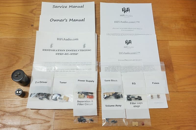 Sansui QRX-3000 restoration kit filter capacitor repair rebuild fix  			