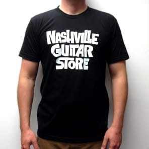 Nashville Guitar Store Logo Black T-Shirt S/M/L/XL - 100% Cotton - American Apparel image 1