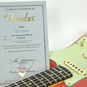 Fender Custom Shop 1961 Stratocaster Relic Fiesta Red image 10