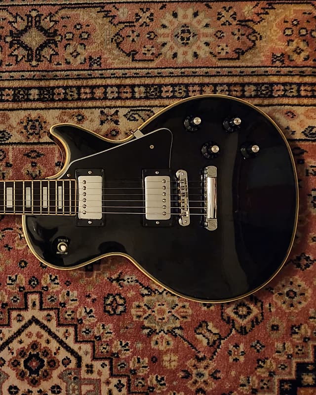 1978 Yamaha SL430 Black Bolt-on Les Paul Custom w/ Yamaha Gigbag