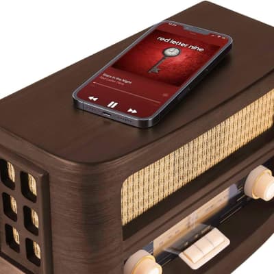 Fuse Vint Vintage Retro Radio & Speaker with Qi Charging Pad and Bluetooth image 5