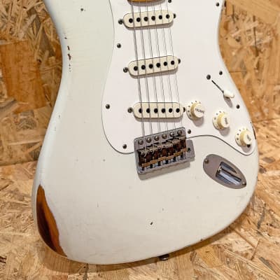 Fender Custom Shop Limited Edition Fat 50s Stratocaster Relic - Aged India Ivory, Maple for sale