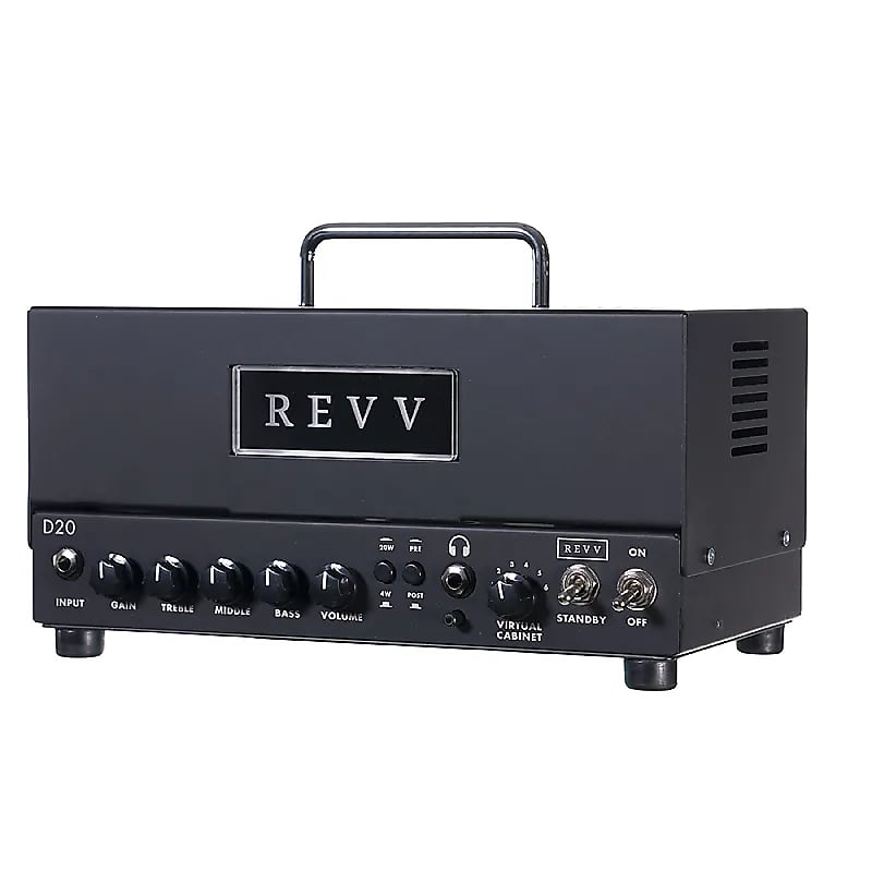 REVV D20 20-Watt Guitar Amp Head with Two Notes Torpedo-Embedded Reactive Load & Virtual Cabinets image 2