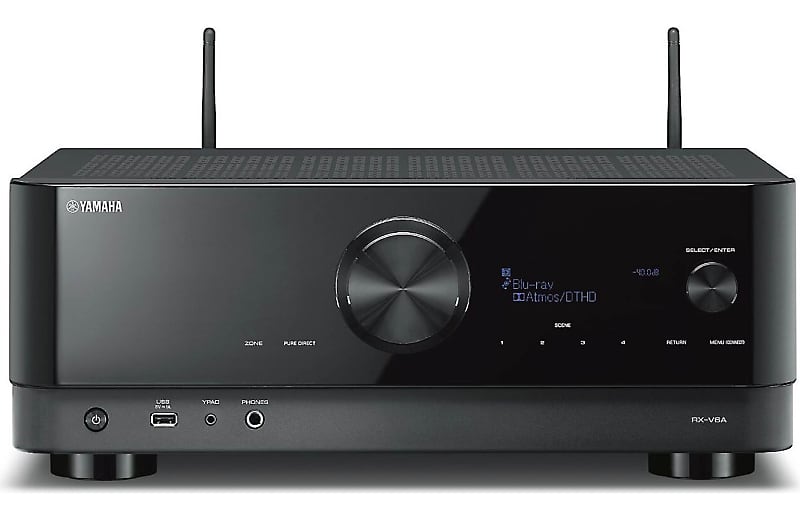 Yamaha RX-V6A 7.2-Channel AV Receiver with 8K HDMI and Music Cast | Reverb
