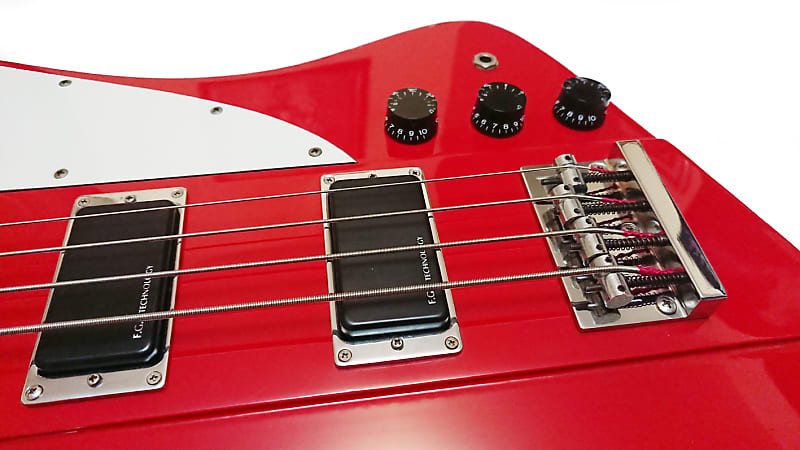 BURNY TB-70 Thunderbird Active Bass Japan circa 1987 in Fire