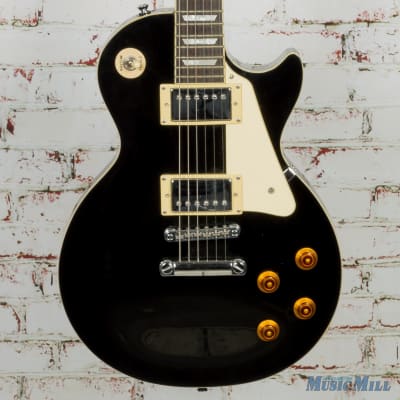 2006 Epiphone Les Paul Standard Electric Guitar Black (USED) | Reverb