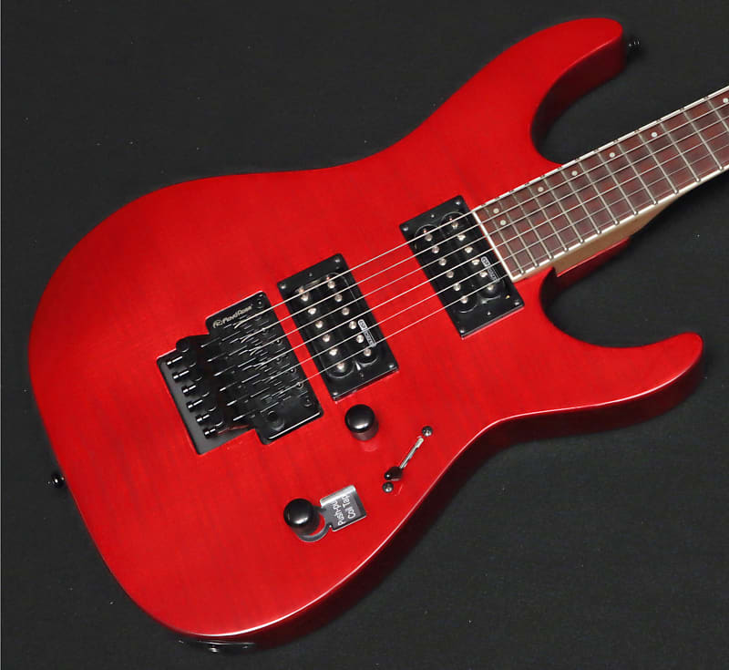 ESP LTD M-200FM Electric Guitar Red See Thru - W/Setup & Bag image 1