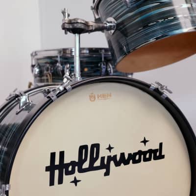 Hollywood Meazzi BOP drumset 18" - 12" - 14" - snare drum 14" x 5" 1960's image 16