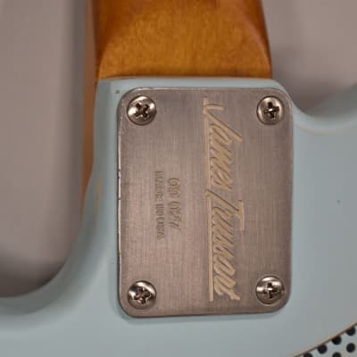 2009 James Trussart Deluxe Steelcaster Paisley Ocean Blue Guitar w/Gig Bag image 18