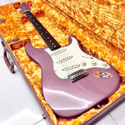 Fender 1960 Custom Shop Stratocaster with Flamed Maple Neck ~ Burgundy Mist with Matching Headstock for sale