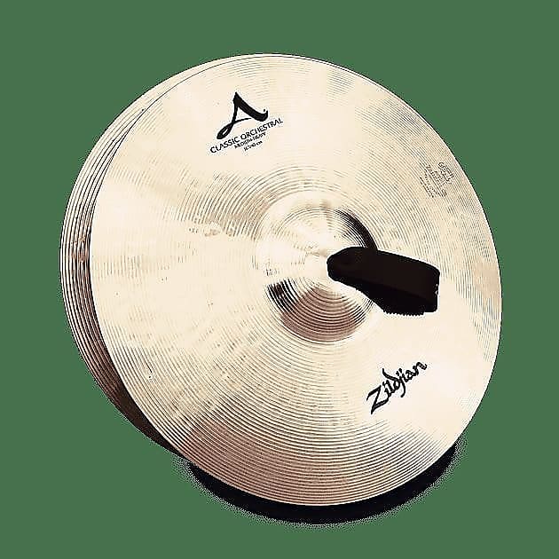 Zildjian A0761 18" A Zildjian Classic Orchestral Selection Medium-Heavy Hand Crash Cymbals (Pair) image 1