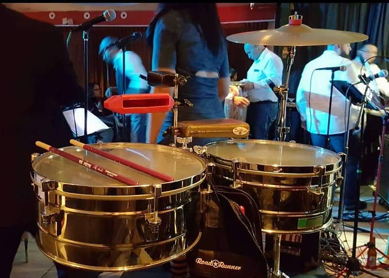 激レア！ビンテージ　LP グリーンラベル　ティトプエンテモデル　ティンバレス Latin Percussion Tito Puente Timbales Green Label Vintage