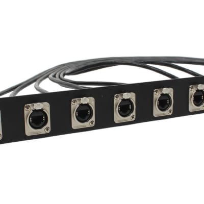 Elite Core EC-EBO-8 8 Channel EtherCon Breakout 1U Rack Case Panel with Cables image 3