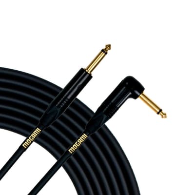 Mogami Gold Instrument Cable Straight 1/4" Male to Right-Angle 1/4" Male - 3 ft image 2