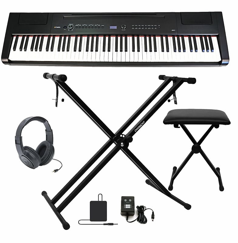 Artesia Performer 88-Key Digital Piano with Sustain Pedal, Power Supply and  2 Months of FREE Online Piano Lessons with TakeLessons 