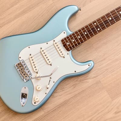 2001 Fender American Vintage '62 Stratocaster Ice Blue w/ Matching Headstock, 1 of 75 Mars Music w/ Case for sale
