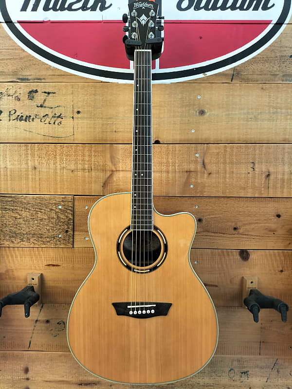 Washburn AG20CE Folk Guitar Reverb