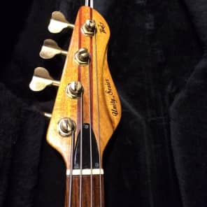 Peavey Unity series 4 String Neck Thru Bass Guitar Purple Heart & Koa image 4