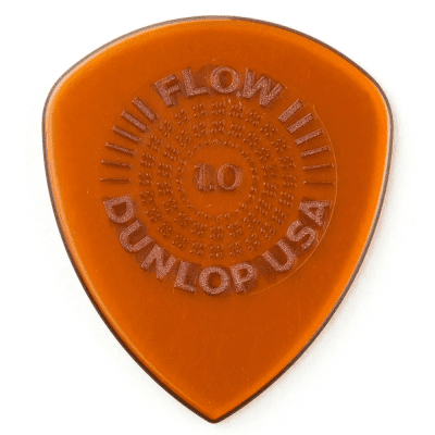 Dunlop 549P10 Flow Standard Grip 1mm Guitar Picks (6-Pack)