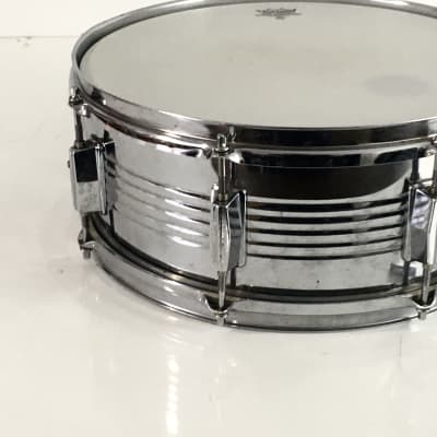 Vintage Groove Percussion Metal Steel Power Snare Drum 6”x14” Rare Acoustic Drum image 3