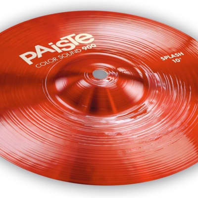Paiste 10 inch Color Sound 900 Red Splash Cymbal image 1
