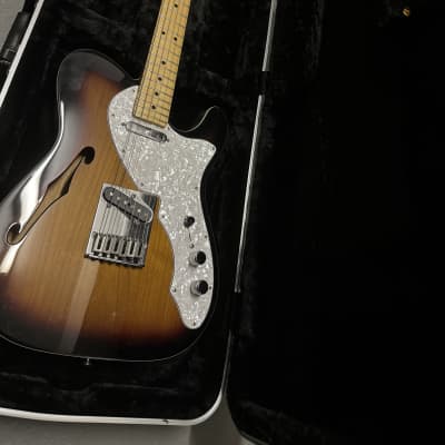 Fender Telecaster Thinline with Maple Fretboard 2014 - 3-Color Sunburst (MIM) image 18