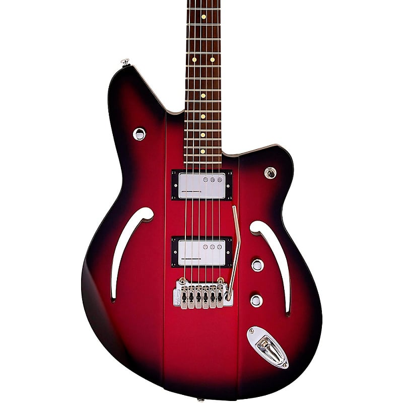 Reverend Airsonic W Rosewood Fingerboard Electric Guitar Metallic Red Burst image 1