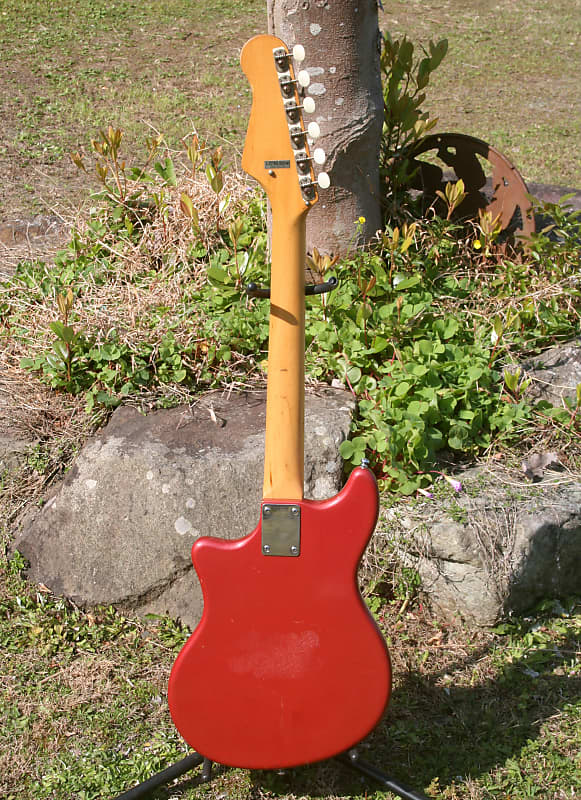 1965 Guyatone LG-80T Japan Vintage Bizarre Guitar - Metallic Red