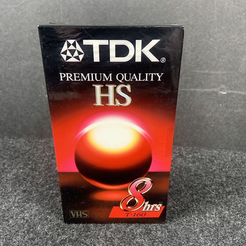 TDK HS T-160 Premium Quality 8 Hours Blank VHS Tape | Reverb