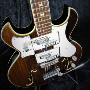 Norma Barney Kessel Split Pickup Walnut Vintage Guitar image 13