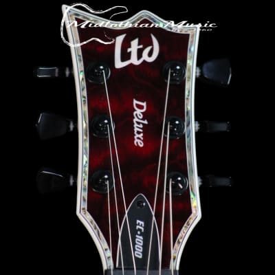ESP LTD EC-1000 - Left-Handed Electric Guitar - See Through Black Cherry Gloss Finish image 4