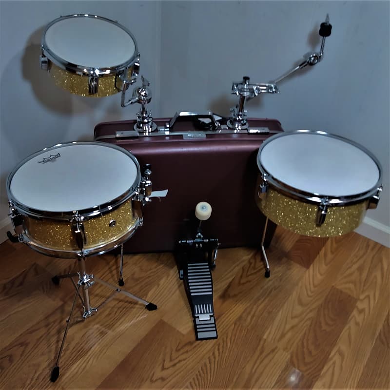 American Tourister 4 Piece Suitcase drum Set / built by Side Reverb