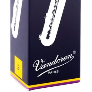 Vandoren SR242 Traditional Baritone Saxophone Reeds - Strength 2 (Box of 5)