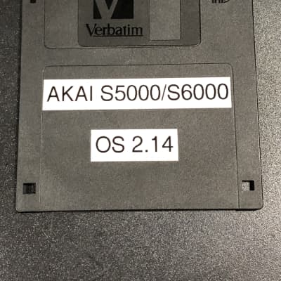 Floppy disk upgrade for sampler Akai S5000/S6000 lastest OS version 2.14