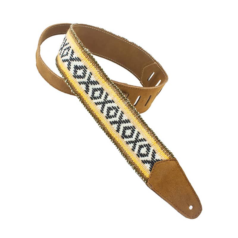 Mint Henry Heller HPCWD-TAN 2'' Fashion Cotton Series Guitar Strap, Tan image 1