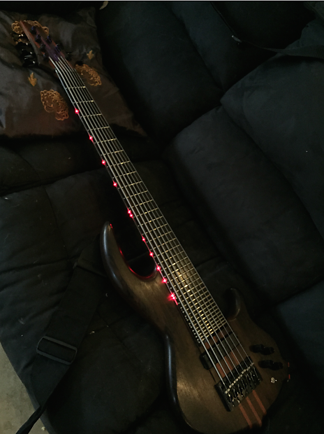 Conklin USA Custom 7 String Sidewinder 36 Fret Bass, Black