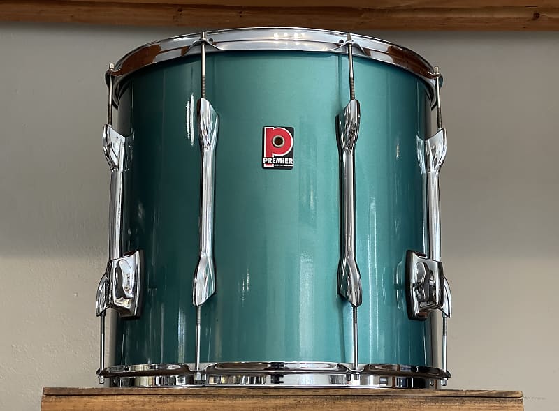 90's Premier Cabria 16" Turquoise Metallic Lacquer 15"x16" Reverb