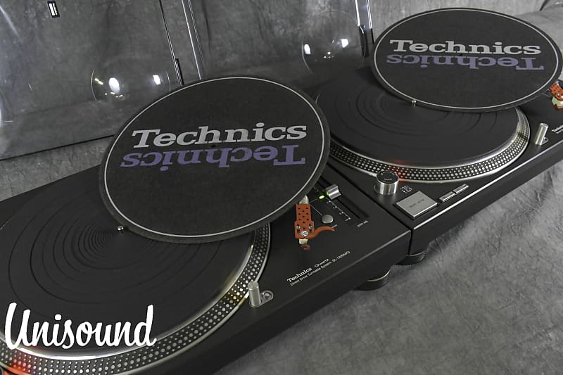 Technics SL-1200MK5 Black PAIR Direct Drive DJ Turntables in
