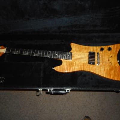 Tom Holmes Bo Diddley Custom 1980's - Natural Flamed Maple!! for sale
