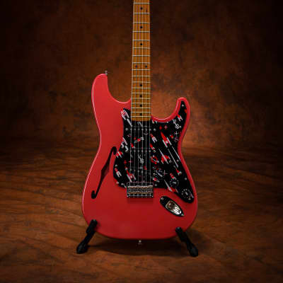Houston Guitars HCG SH Strat-Style Fiesta Red 2020 image 2