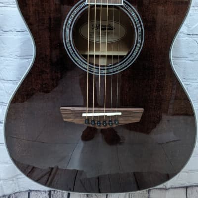 D'Angelico DAEOMXTWALGP Tammany XT Orchestra Acoustic Guitar - Walnut Stain Finish image 3