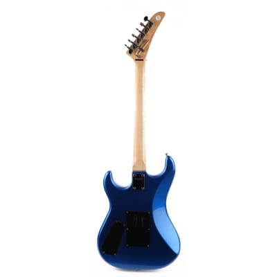 Kramer Custom Graphics Series Baretta White Lotus Candy Blue with Gig Bag image 6