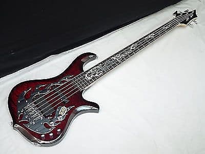 Traben Phoenix Blood red 5 string bass guitar