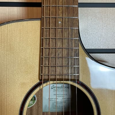 Breedlove Discovery S Concert CE NT Natural Highgloss Acoustic Guitar image 3